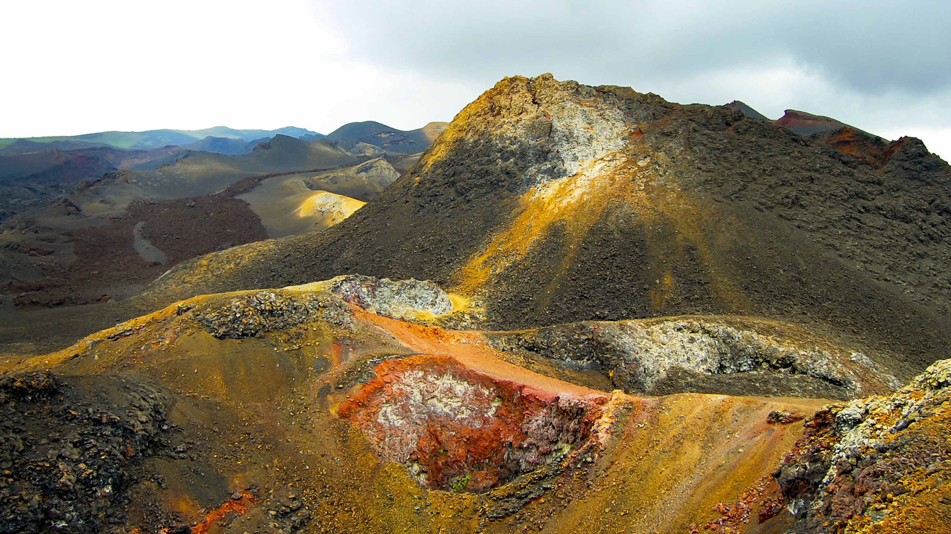 Volcano Eruption in Galapagos