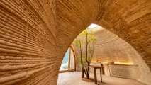 3d printed house made of dirt