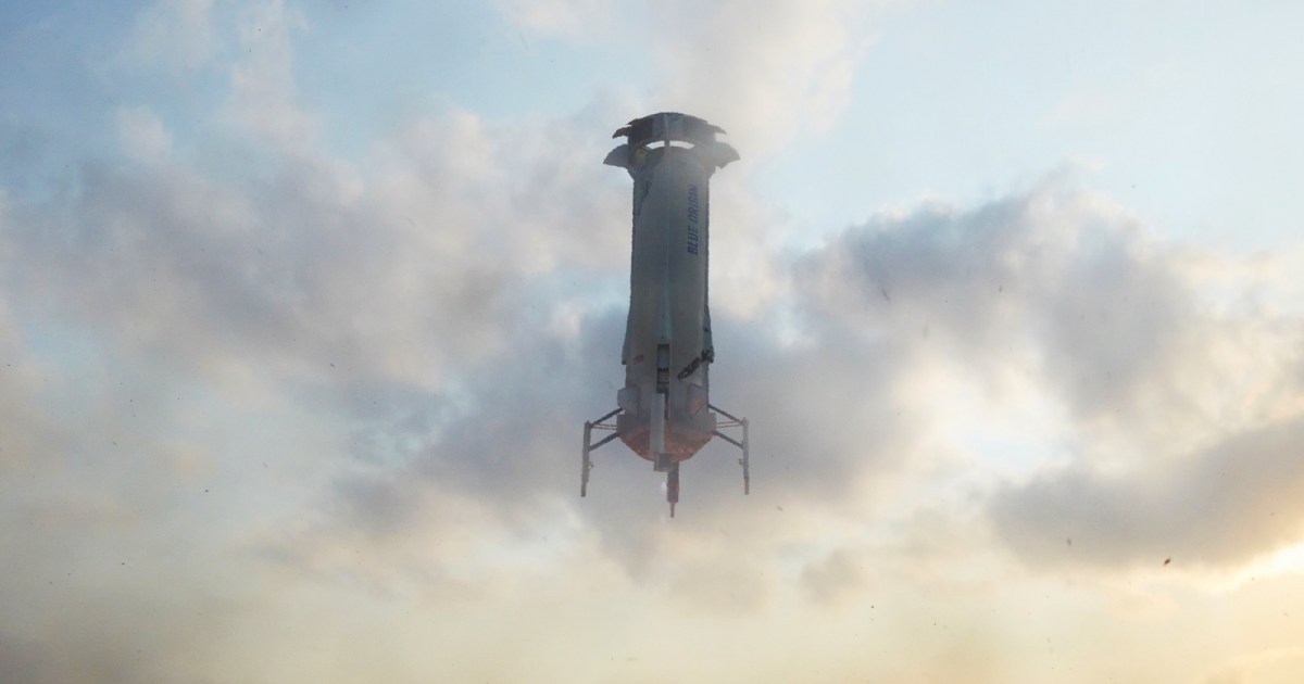 Historic Blue Origin flight included four people — but no pilot