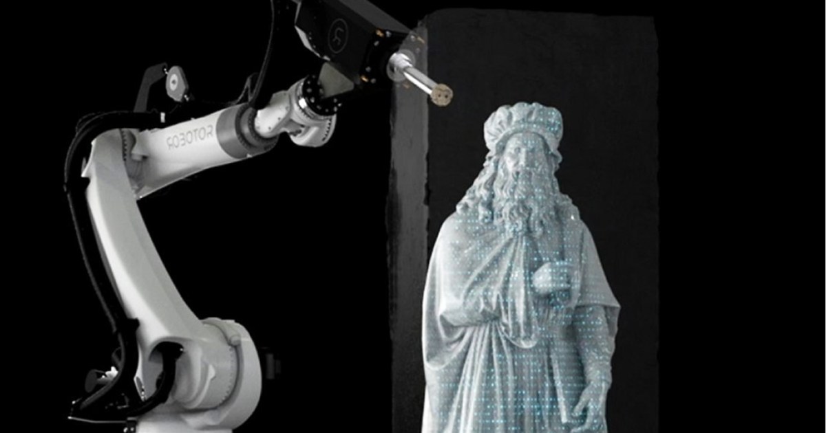 Sculpting robots chisel art out of marble