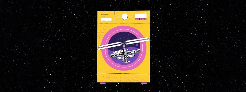 washing machine for space