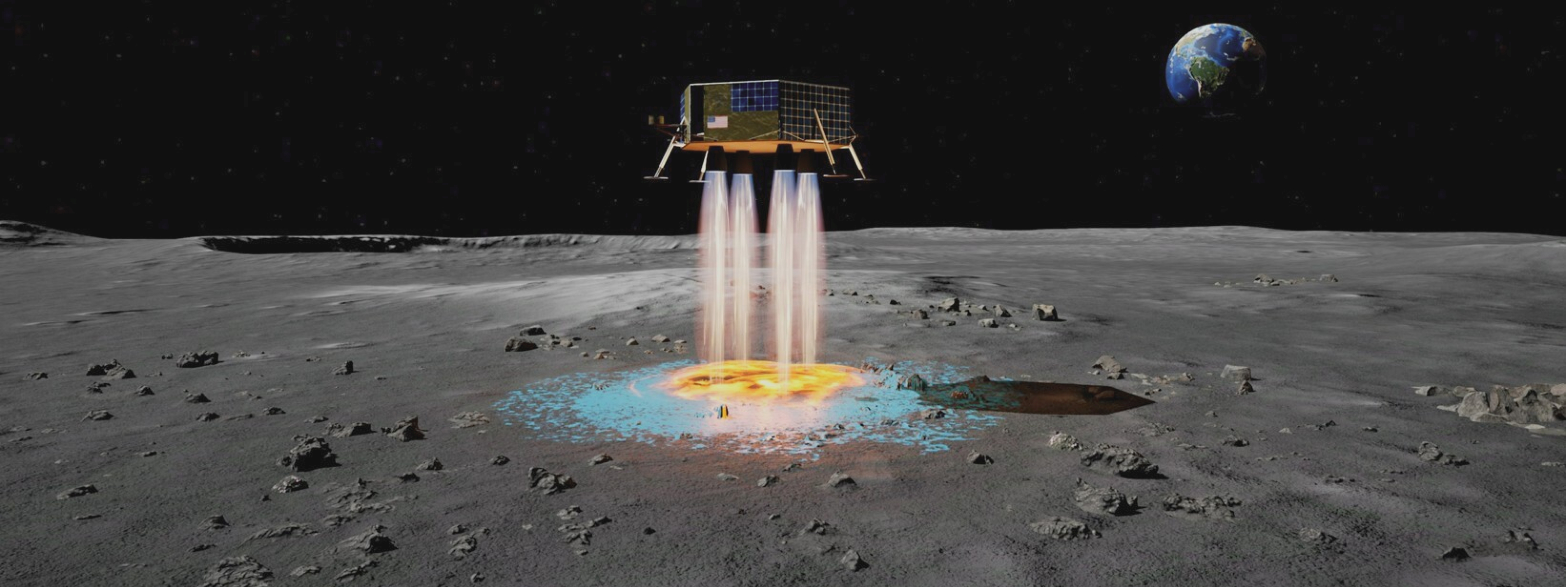 Moon dust☆ Spacecraft tech turns moon dust into “near-instant” landing pads