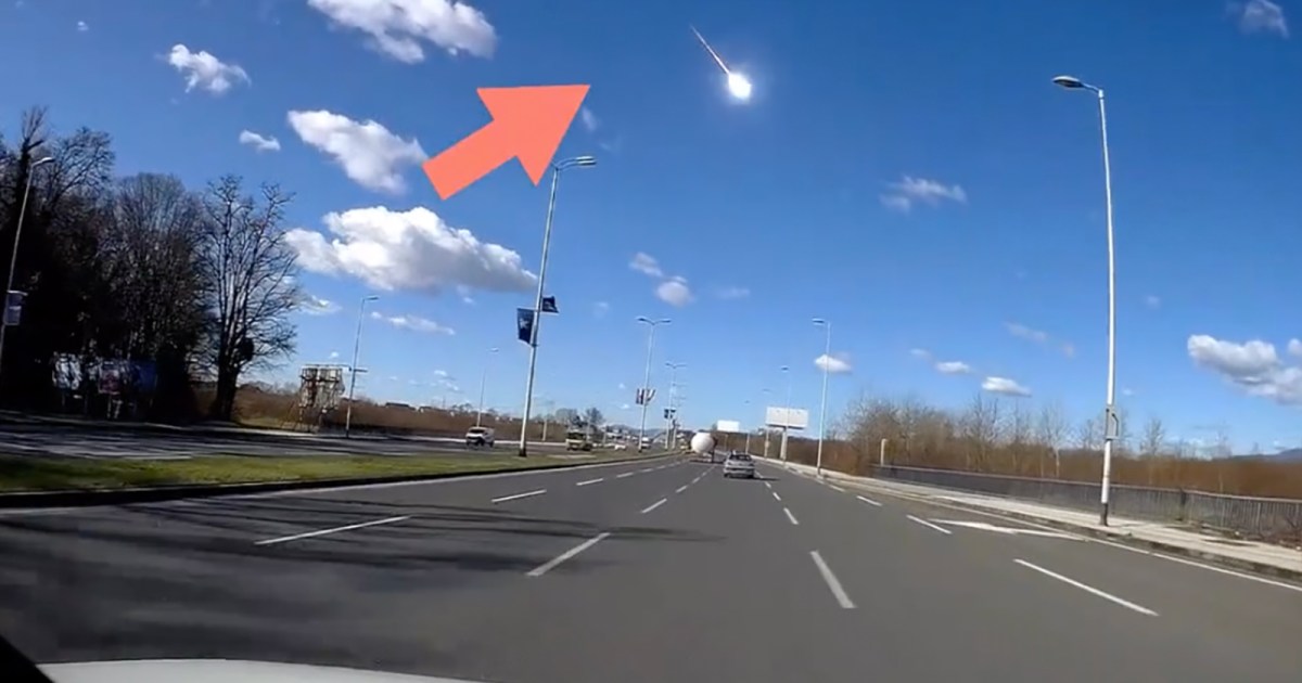 fall to Earth retraced with dashcam footage