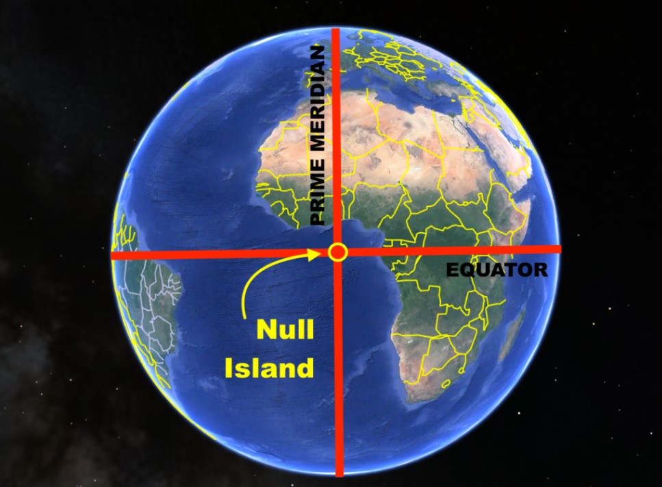 to Null Island, where lost data goes to die