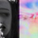An image capturing a woman's mouth agape, evoking feelings of near-death experiences.