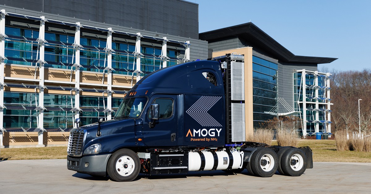 MIT grads unveil the world s first ammonia powered semi truck