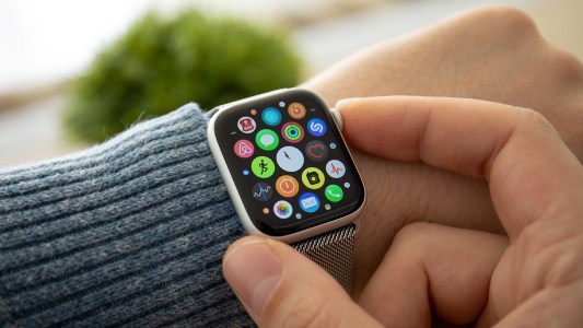 a close-up of a wrist wearing a smartwatch