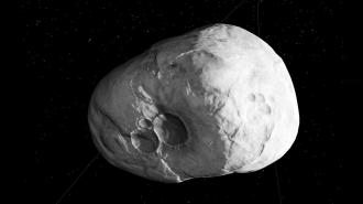 a close up of an asteroid