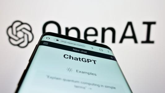 ChatGPT on a smartphone screen