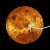 an image of Venus with volcanic are highlighted