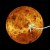an image of Venus with volcanic are highlighted