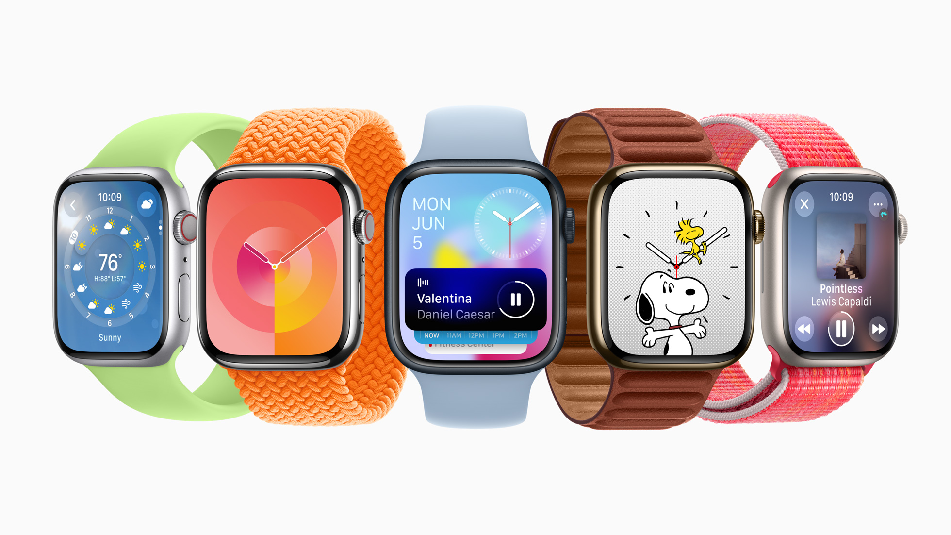 five Apple Watches