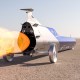 a computer rendering of the Aussie Invader with its jet engine firing