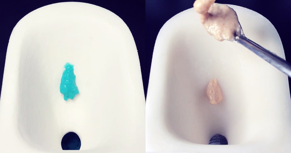 Ultra slippery toilet bowl stays clean forever