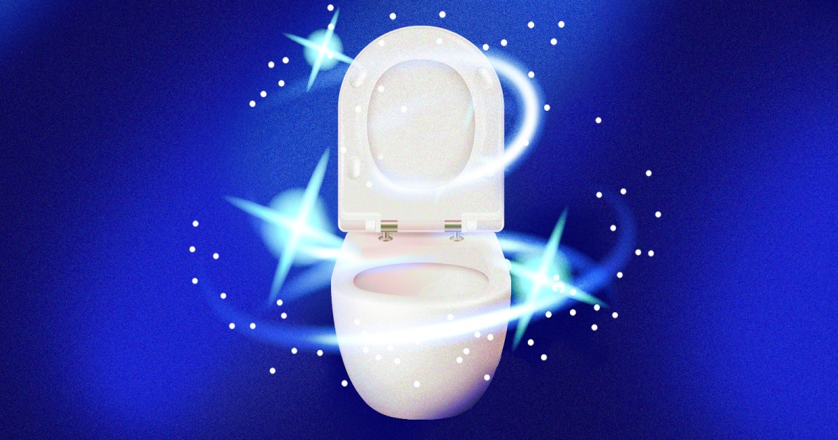 Ultra slippery toilet bowl stays clean forever