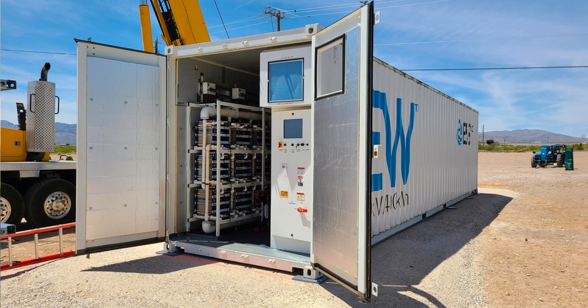 CA utility will try to store renewable energy in iron-flow batteries