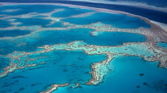 Aerial view, Great Barrier Reef