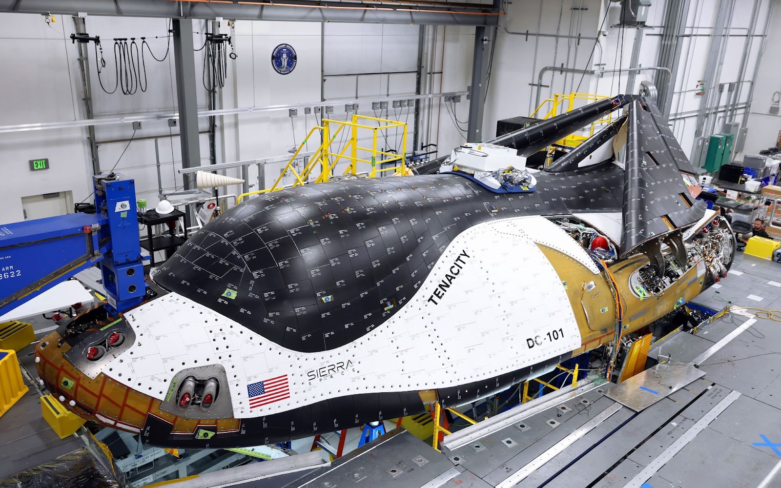 a photo of Sierra Space's first Dream Chaser spaceplane