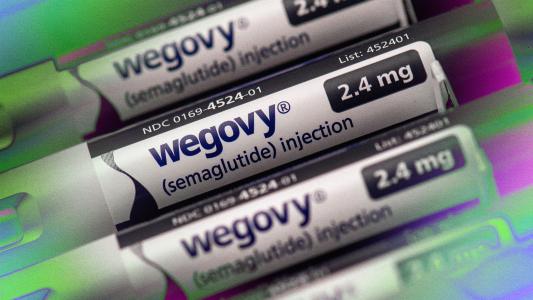 A group of wegovy pills, a powerful weight-loss drug.