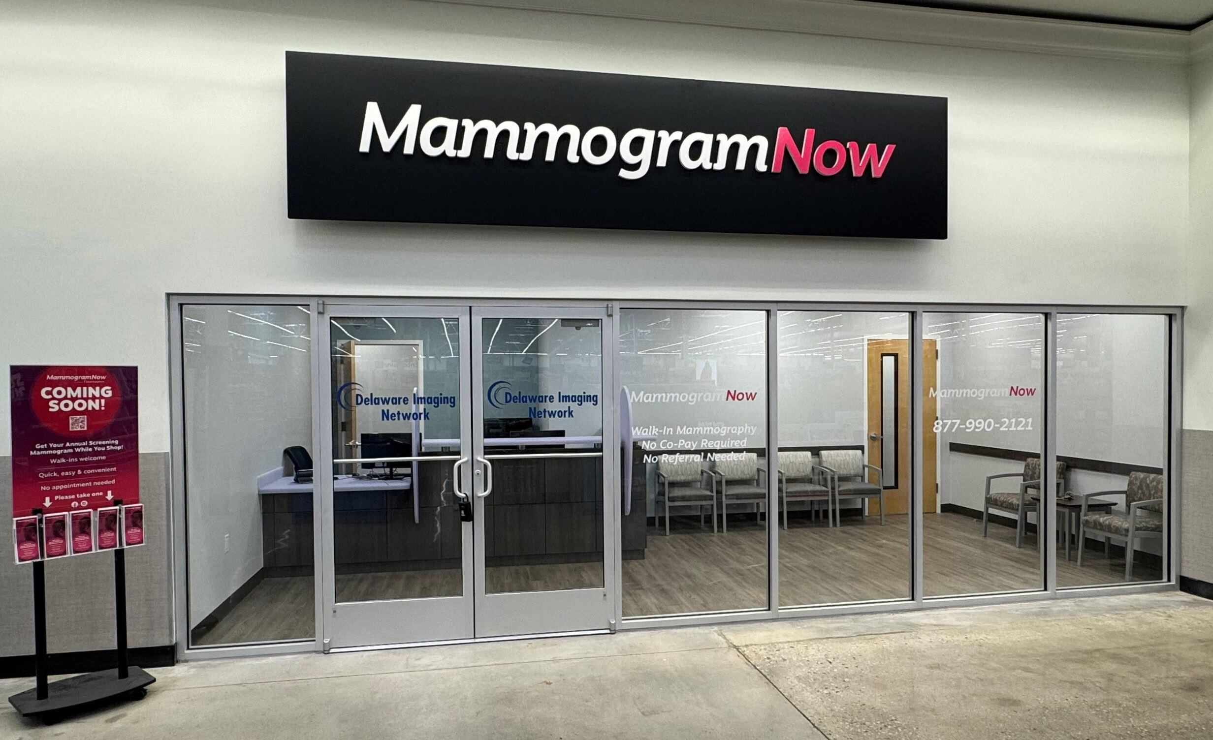 an image of the MammogramNow storefront