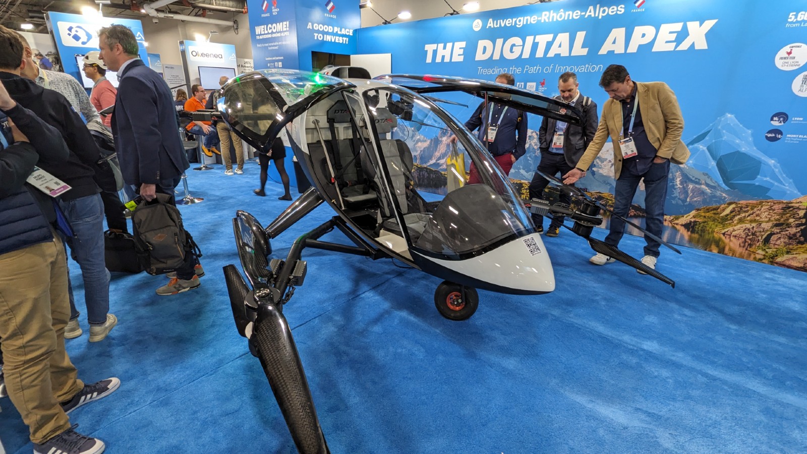 Digital Apex is a drone on display at the exhibition.