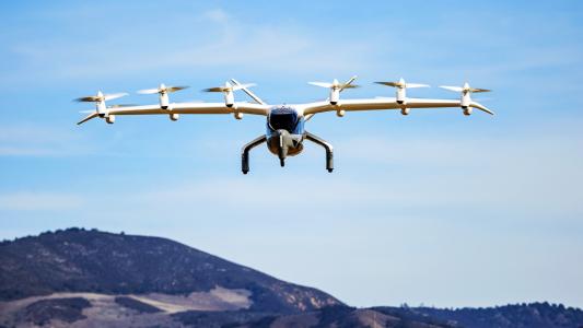 Archer's electric air taxi in flight