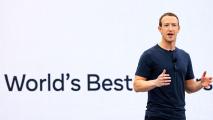 Mark Zuckerberg giving a presentation