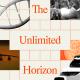 A collage with a DNA strand, a virus, a tomato, an airplane, an autonomous car, and the text "The Unlimited Horizon 8" on a grid background.